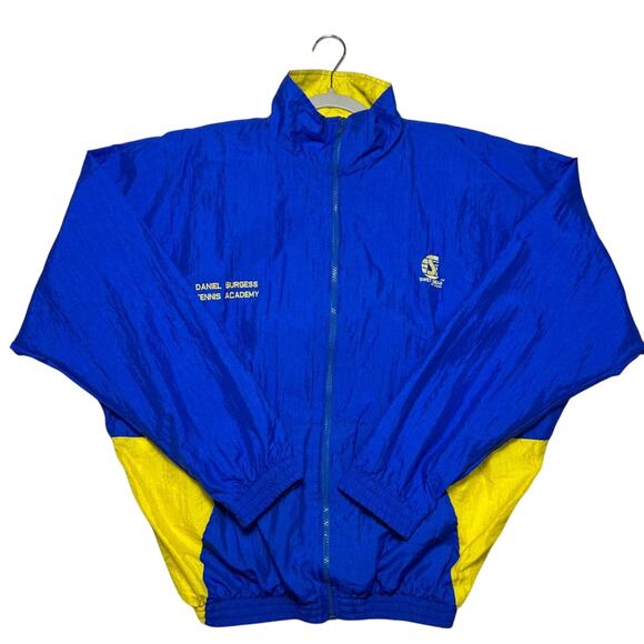 Vintage SWET GEAR By Frank 90s Windbreaker Jacket SIZE S Burgess Tennis USA - Picture 1 of 12
